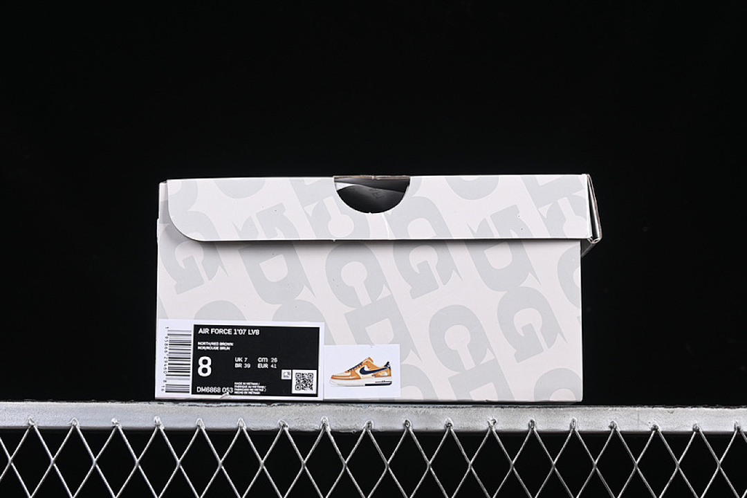 Nike [DM6688-053]-[AIR FORCE 1 07 LOW WHITE/BROWN/BLUE]-[WOMAN:36-39]-[MAN:40-45] - Image 12