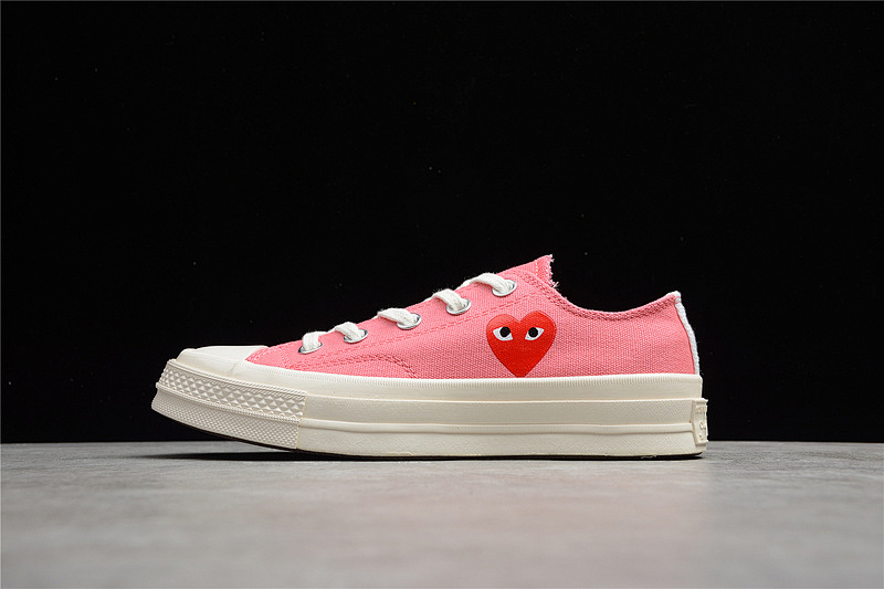 Converse Converse COMME DES GARÇONS PLAY X CHUCK TAYLOR ALL-STAR 70S LOW BRIGHT PINK/RED/WHITE · 168300C, photo 1
