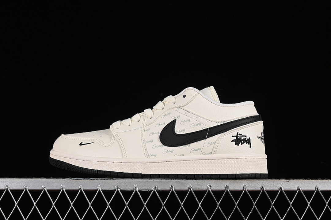 Jordan [SJ9950-008]-[AIR JORDAN 1 LOW BEIGE BLACK/WHITE]-[WOMAN:36-39]-[MAN:40-45], photo 1