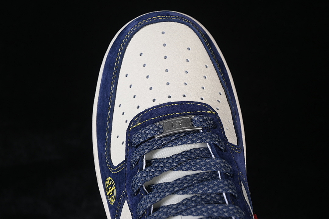 Nike [QW5288-136]-[AIR FORCE 1 07 LOW CASUAL SNEAKERS WHITE/NAVY BLUE/RED]-[WOMAN:36-39]-[MAN:40-45] - Image 10