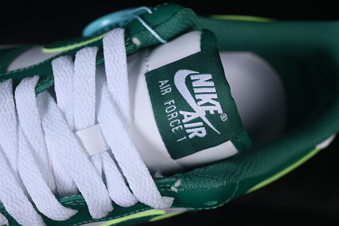 Nike [FJ4146-122]-[AIR FORCE 1 LOW 07 WHITE/WHITE/MALACHITE]-[WOMAN:36-39]-[MAN:40-45] - Image 9