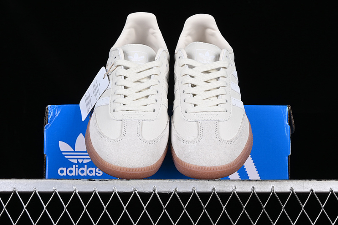 Adidas [IE7013]-[SAMBA VEGAN WHITE/GREY/BROWN]-[WOMAN:35-39]-[MAN:40-45] - Image 13