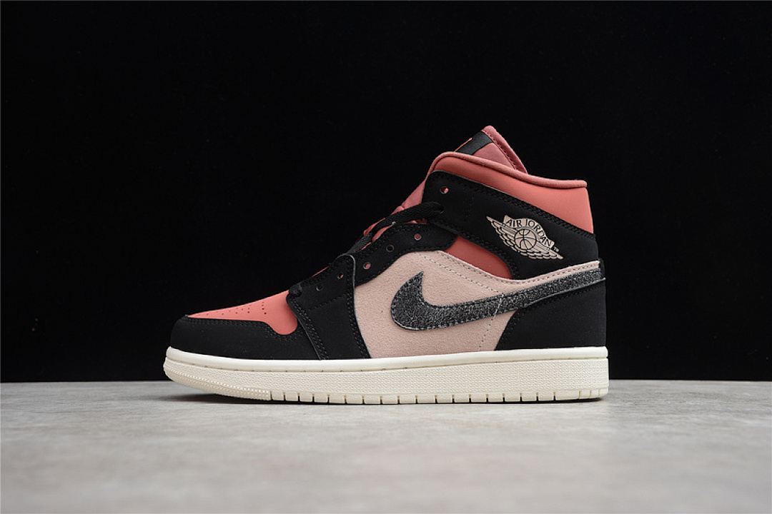 Jordan [BQ6472-202]-[AIR JORDAN 1 MID PARTICLE BEIGE/BLACK/CANYON RUST/SAIL]-[WOMAN:35.5-39], photo 1
