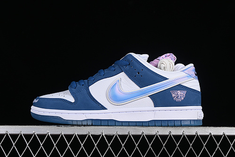 Nike BORN X RAISED SB DUNK LOW DEEP ROYAL BLUE/WHITE-WHITE · FN7819-400, photo 1