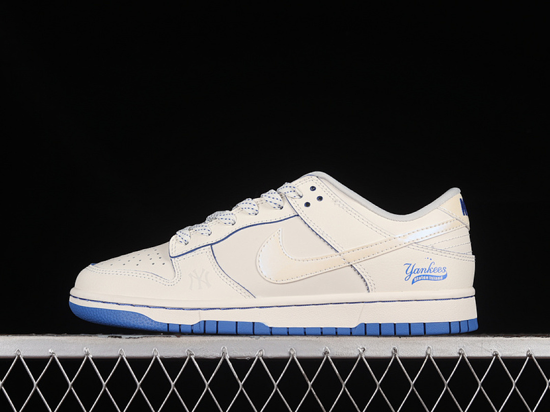 MLB [FC1688-800]-[SB DUNK LOW MLB BEIGE/BLUE]-[WOMAN:36-39]-[MAN:40-45], photo 1