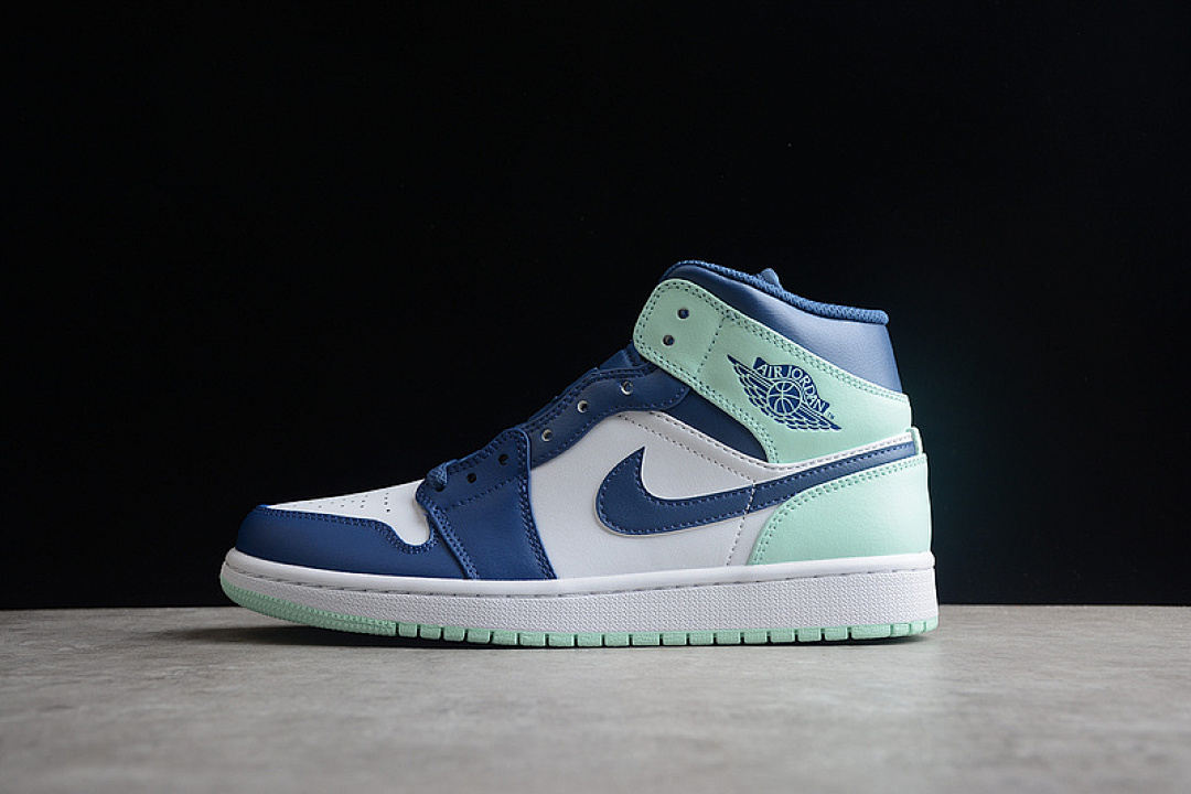 Jordan [554724-413]-[CJ AIR JORDAN 1 MID MYSTIC NAVY/MINT FOAM/WHITE]-[MAN:40-45], photo 1