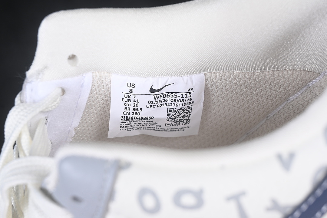 Nike [WY0655-115]-[AIR FORCE 1 07 LOW CASUAL SNEAKERS NAVY BLUE/WHITE/GREY]-[WOMAN:36-39]-[MAN: - Image 5