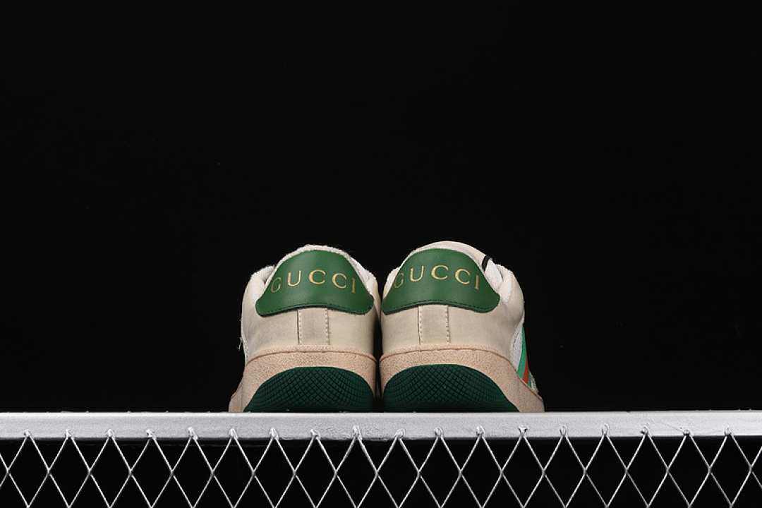 Gucci [GU*CCI ACE EMBROIDERED LOW-TOP SNEAKER BEIGE/WHITE/GREEN]-[UNISEX:35-44] - Image 12
