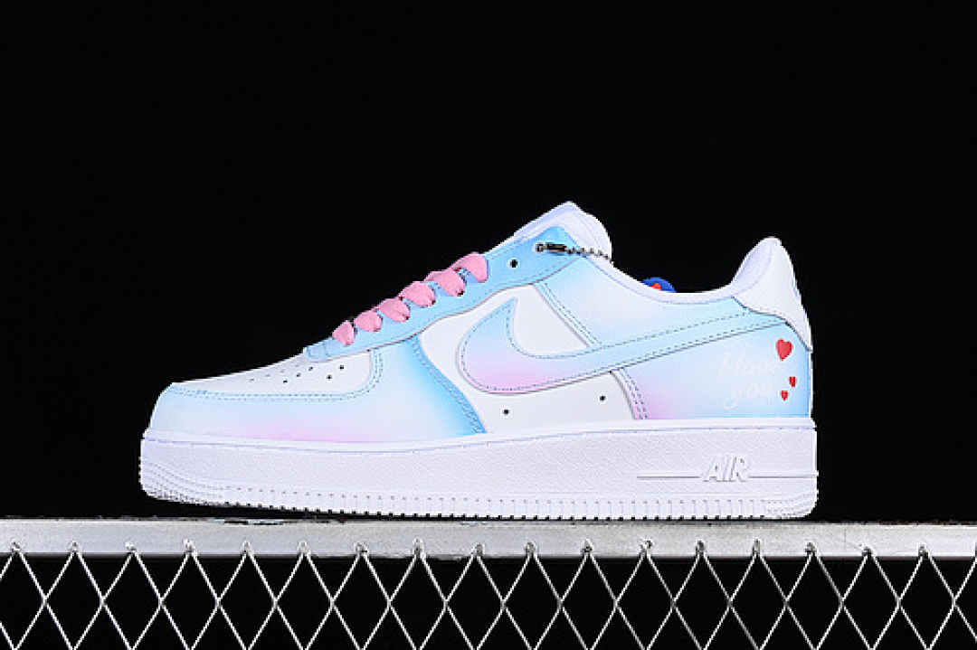 Nike [CW2288-111]-[AIR FORCE 1 07 LOW WHITE/PINK/BLUE]-[WOMAN:36-39]-[MAN:40-45], photo 1