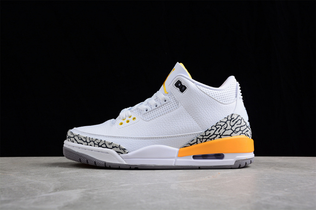 Jordan [CK9246-108]-[AIR JORDAN 3 RETRO WHITE/LASER ORANGE/CEMENT GREY/BLACK]-[UNISEX:36-47.5], photo 1