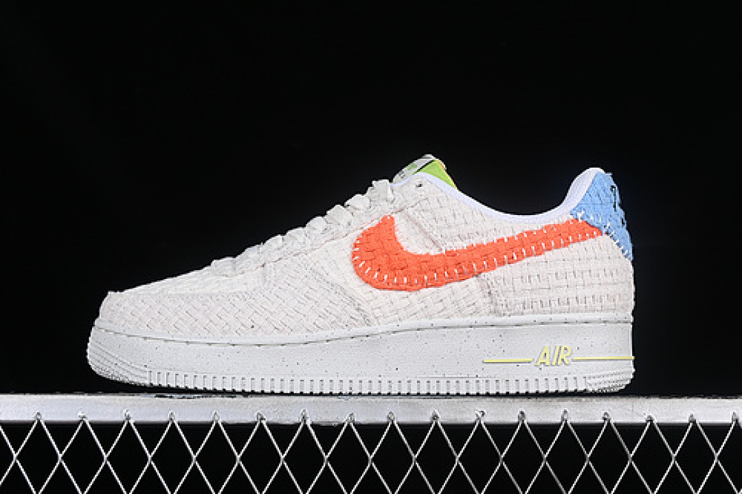 Nike [DV2112-001]-[AIR FORCE 1 07 LOW WHITE/ORANGE/BLUE]-[WOMAN:36-39]-[MAN:40-45], photo 1
