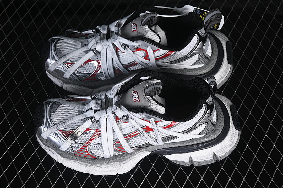 Balenciaga [W3XCH1161]-[EXTREME LACES FASHIONABLE RUNNING SHOES WHITE/GREY/RED]-[WOMAN:35-39]-[MAN:40-46] - Image 12
