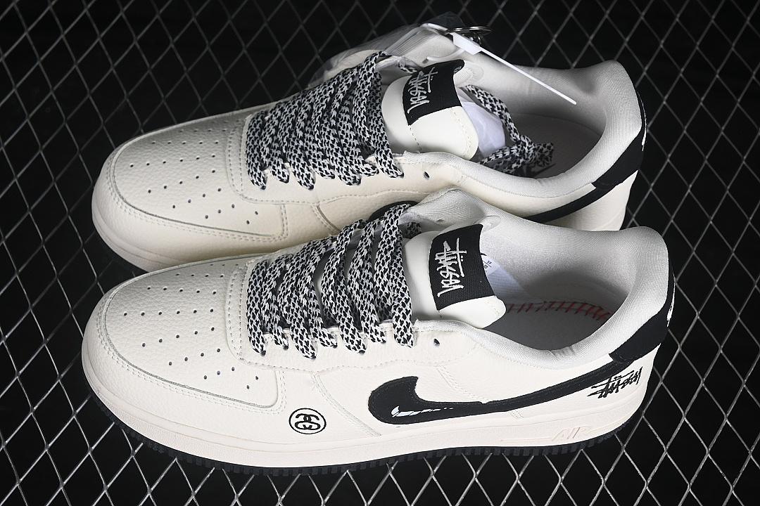 Nike [DN1688-820]-[AIR FORCE 1 07 LOW CASUAL SNEAKERS WHITE/BLACK/WHITE]-[WOMAN:36-39]-[MAN:40-45] - Image 11