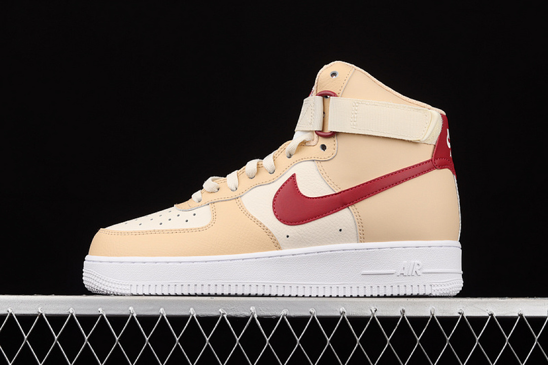 Nike [334031-200]-[AIR FORCE 1 HIGH MARS YARD WHITE ONYX/NOBLE RED/PALE IVORY/WHITE]-[UNISEX:36-45], photo 1