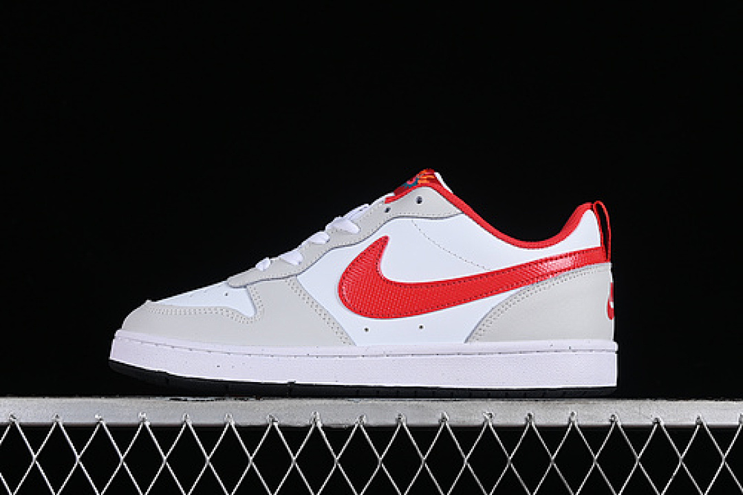Unbranded [FZ5525-161]-[COURT BOROUGH LOW 2 WHITE/GREY/RED]-[WOMAN:36-39]-[MAN:40-44], photo 1
