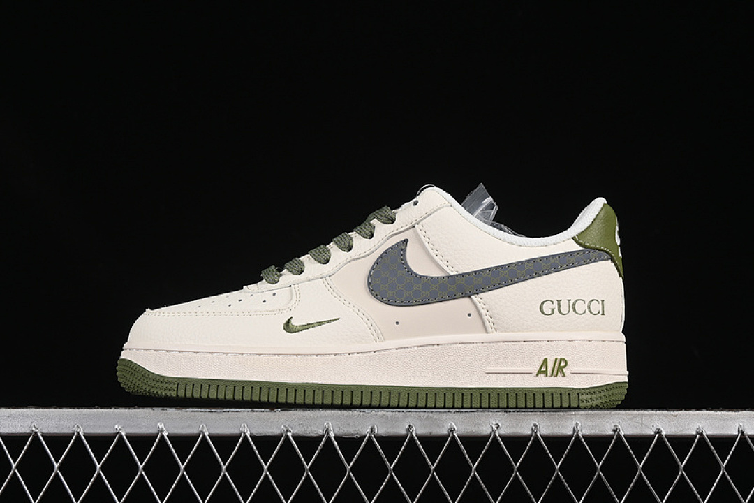 Nike [XS1958-563]-[AIR FORCE 1 07 LOW WHITE/GREY/GREEN]-[WOMAN:36-39]-[MAN:40-45] - Image 2
