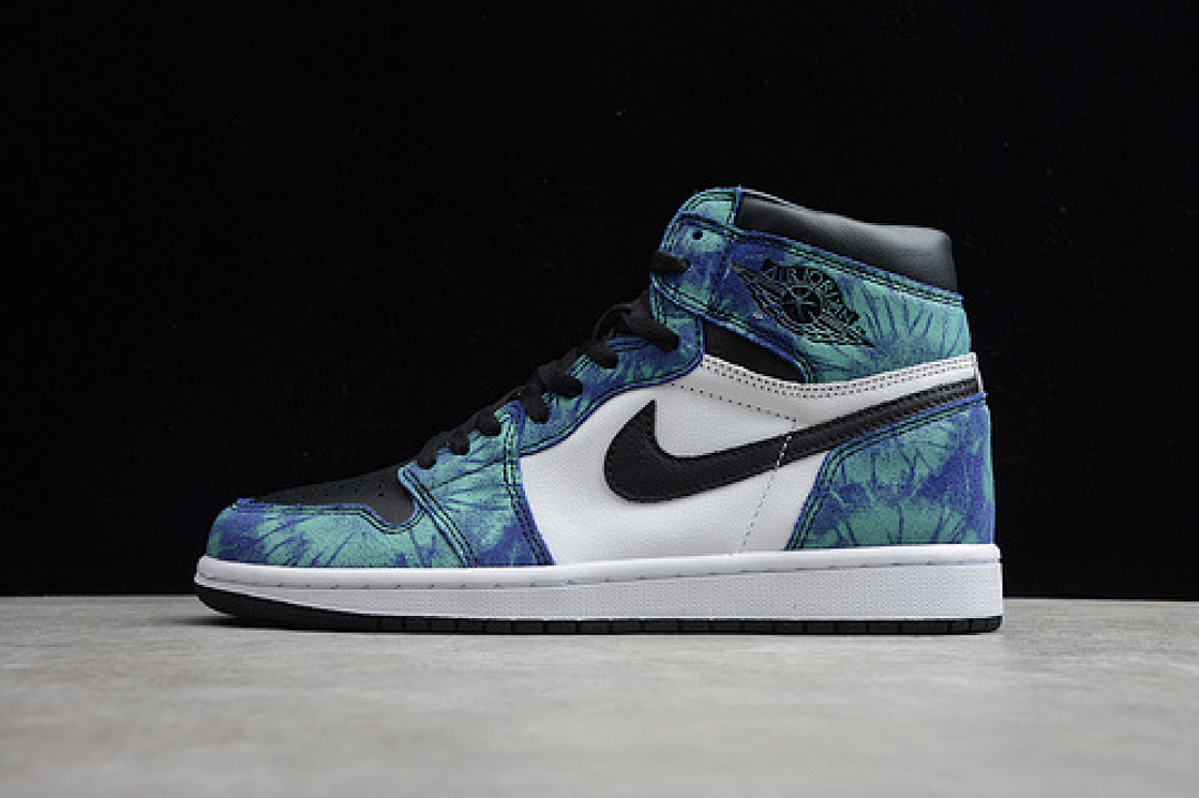 Jordan [CD0461-100]-[GZ AIR JORDAN 1 RETRO HIGH OG TIE DYE WHITE/BLACK-AURORA (GREEN]), photo 1