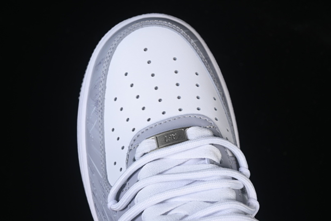 Nike [ZH0316-099]-[AIR FORCE 1 07 LOW WHITE/GREY/BLUE]-[WOMAN:36-39]-[MAN:40-45] - Image 10
