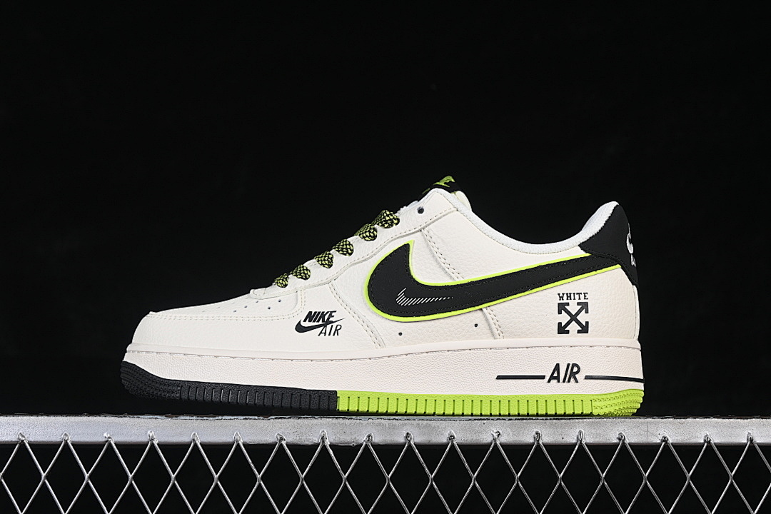 Nike [QW5836-023]-[AIR FORCE 1 07 LOW WHITE/BLACK/GREEN]-[WOMAN:36-39]-[MAN:40-45] - Image 2