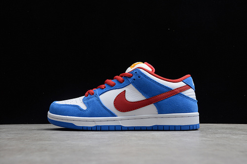 Nike SB DUNK LOW DORAEMON WHITE/BLUE-UNIVERSITY RED · BQ6817-400, photo 1