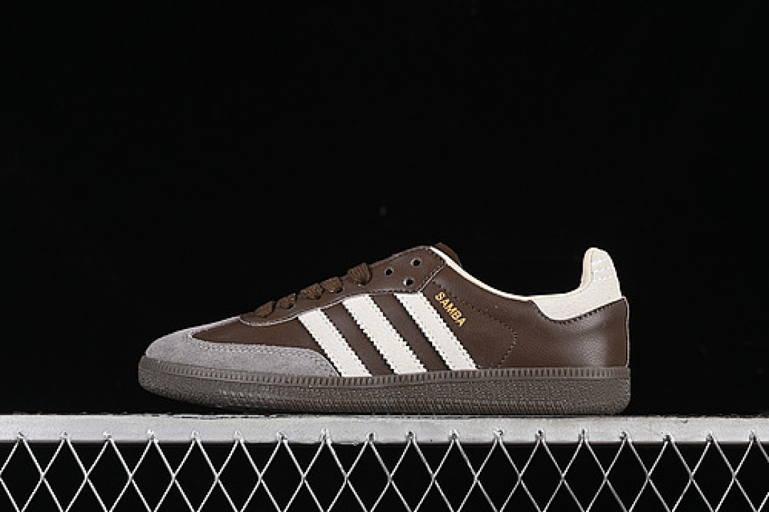 Adidas Adidas ORIGINALS SAMBA OG BROWN/PUTTY GREY/GOLD METALLIC · ID1481, photo 1