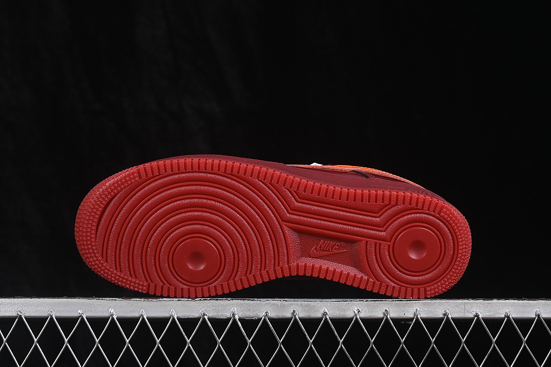 Nike [IO4489-601]-[AIR FORCE 1 07 LOW CASUAL SNEAKERS WINE RED/ORANGE]-[WOMAN:36-39]-[MAN:40-46] - Image 14