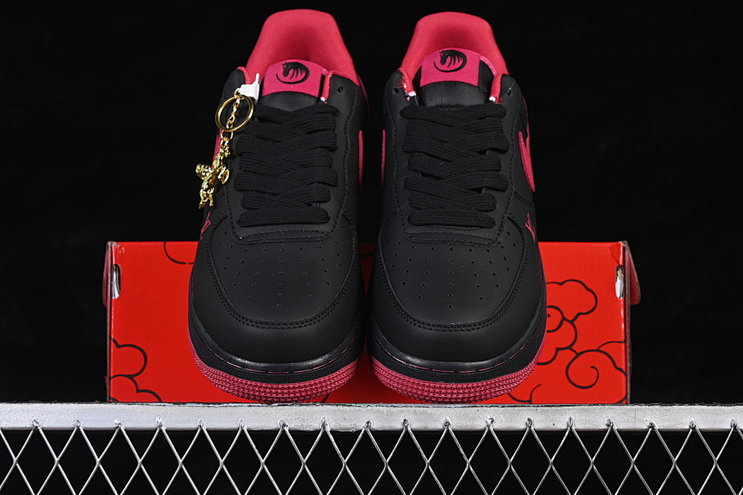 Nike [FV3694-102]-[AIR FORCE 1 07 LOW CASUAL SNEAKERS RED/BLACK]-[WOMAN:36-39]-[MAN:40-45] - Image 12