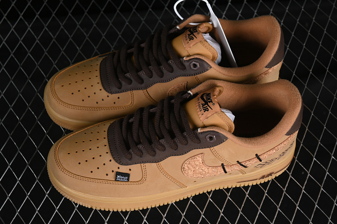 Nike [CJ9179-200]-[AIR FORCE 1 07 LOW FLAX/GUM LIGHT BROWN/BLACK/WHEAT]-[WOMAN:36-39]-[MAN:40-45] - Image 11