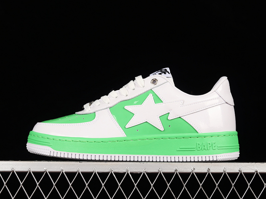 Bape [1H70191005]-[HUMAN MADE BAPE STA SK8 TO NIGO WHITE/WHITE/GREEN]-[WOMAN:36-39]-[MAN:40-45], photo 1