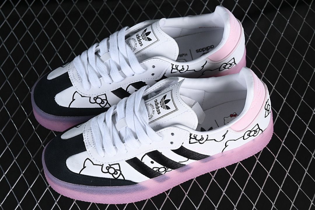Adidas [IG4450]-[SAMBA VEGAN WHITE/BLACK/PINK]-[WOMAN:36-39]-[MAN:40-45] - Image 11
