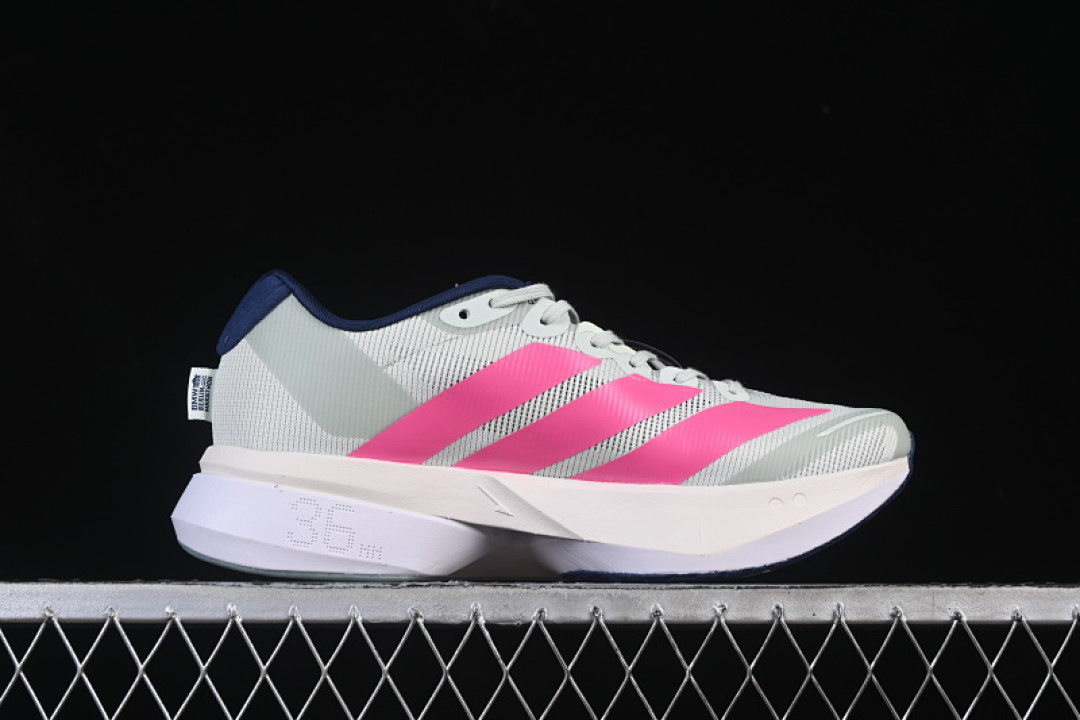 On Running [HQ4912]-[ADIZERO BOSTON 13 LINEN GREEN/SHOCK PINK/DARK BLUE]-[WOMAN:36-39]-[MAN:40-46] - Image 16