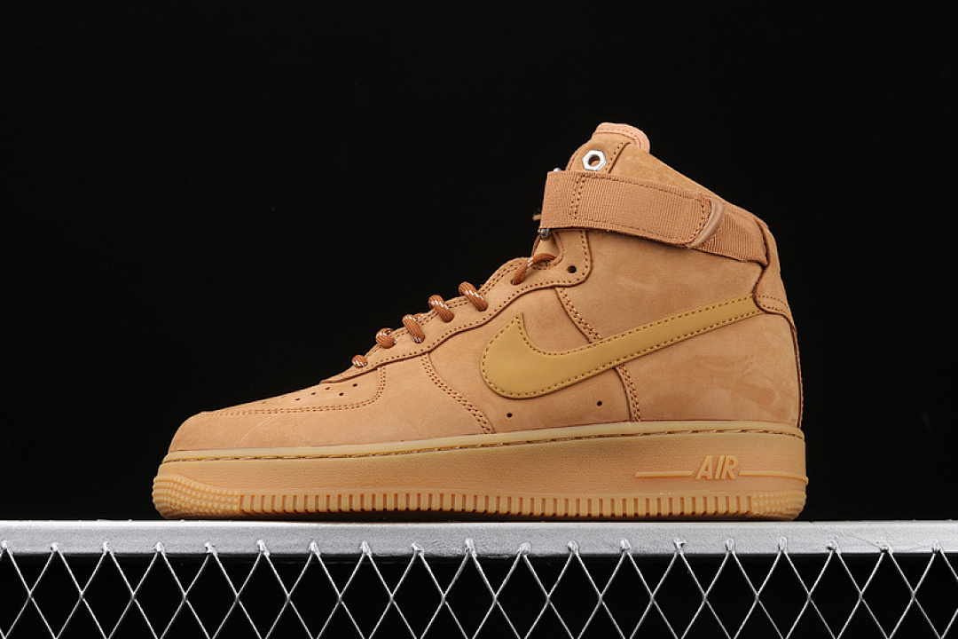 Nike Nike AIR FORCE 1 HIGH FLAX/WHEAT-GUM LIGHT BROWN-BLACK · CJ9178-200, photo 1