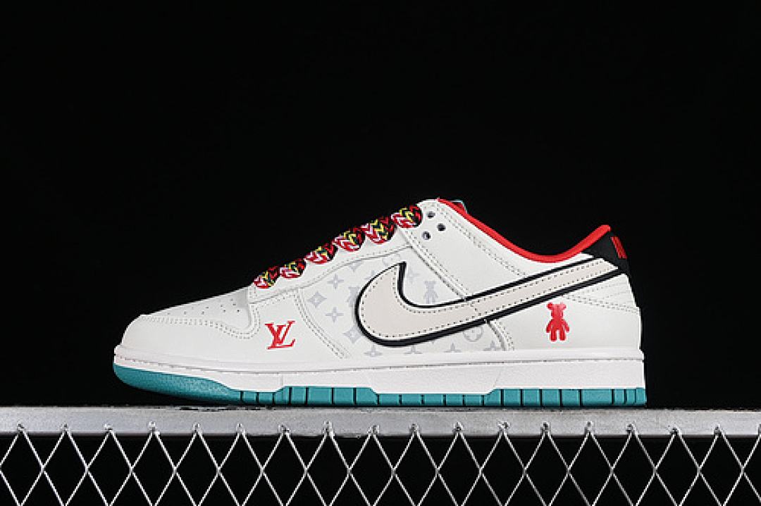 Off-White Nike SB DUNK LOW L*V OFF WHITE/RED/BLUE · SJ2068-240, photo 1