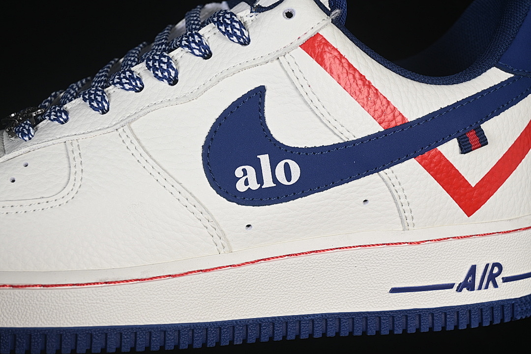 Nike [XY9025-011]-[AIR FORCE 1 07 LOW CASUAL SNEAKERS WHITE/BLUE/RED]-[WOMAN:36-39]-[MAN:40-45] - Image 8