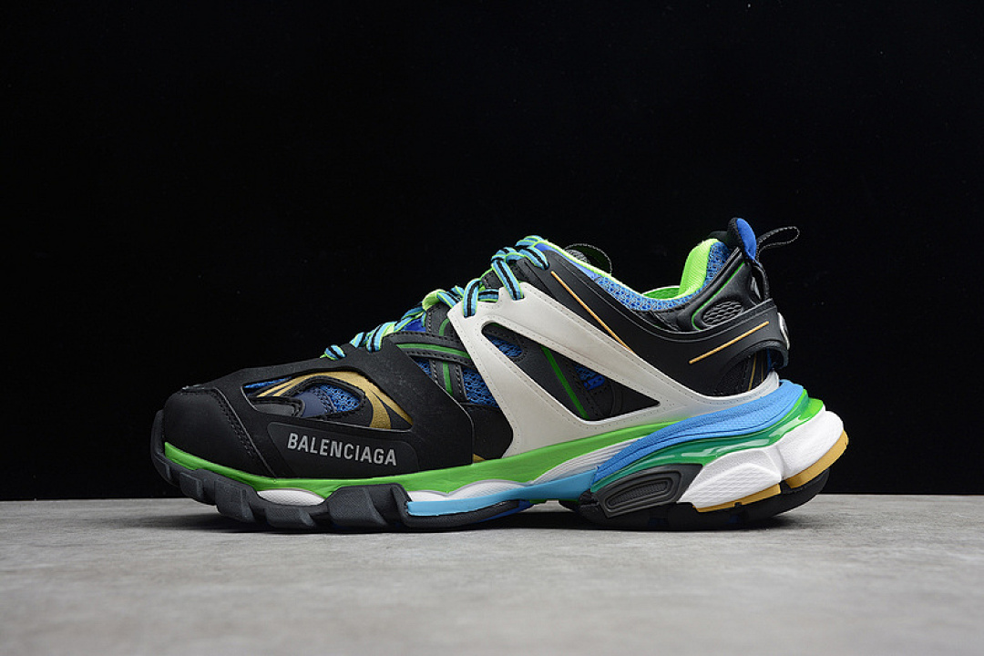Unbranded [ECBA8004636]-[3.0 TRIPLE S SNEAKER GOMMA MAILLE BLACK/BLUE/GREEN]-[UNISEX:36-45]-[2-260], photo 1