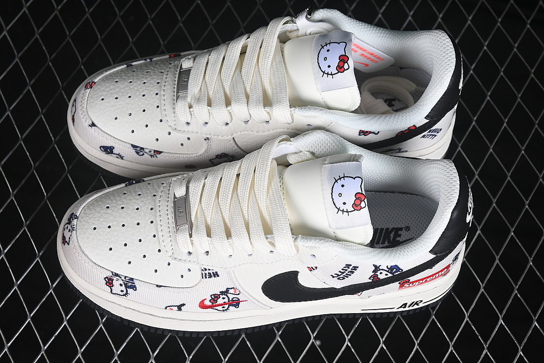 Nike [NH0601-607]-[AIR FORCE 1 07 LOW CASUAL SNEAKERS WHITE/BLACK/WHITE]-[WOMAN:36-39]-[MAN:40-45] - Image 11