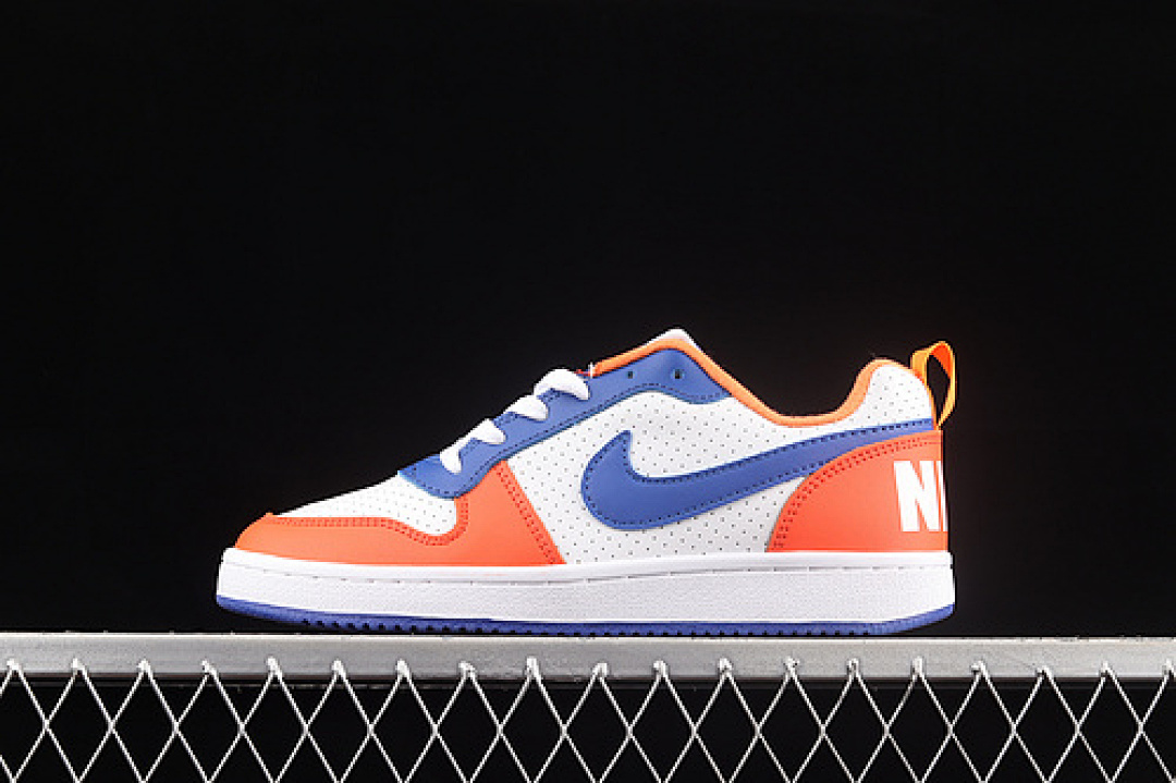 COURT BOROUGH LOW GS WHITE/ORANGE/BLUE · DN4245-141, photo 1