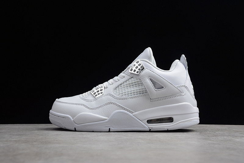 Jordan AIR Jordan 4 RETRO PURE MONEY WHITE/METALLIC SILVER · 308497-100, photo 1
