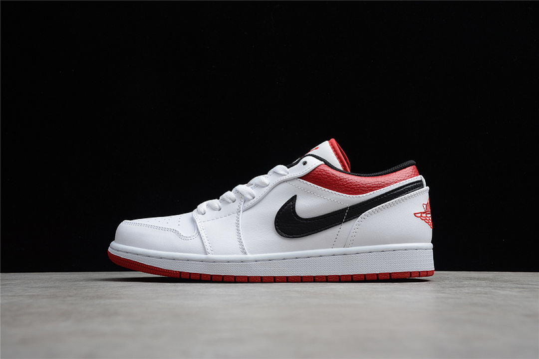 Jordan AIR Jordan 1 LOW WHITE/UNIVERISTY RED/BLACK · 553558-118, photo 1