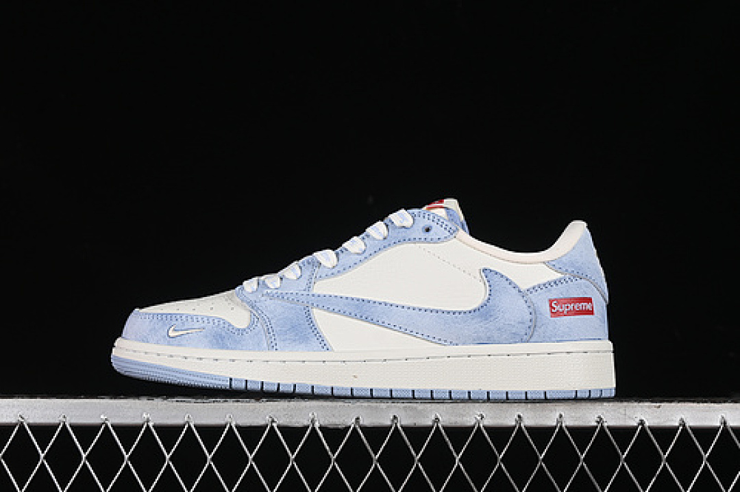 Jordan [CH6336-010]-[TRAVIS SCOTT X FRAGMENT DESIGN AIR JORDAN 1 LOW OG SP WHITE/BLUE][UNISEX:36-45], photo 1