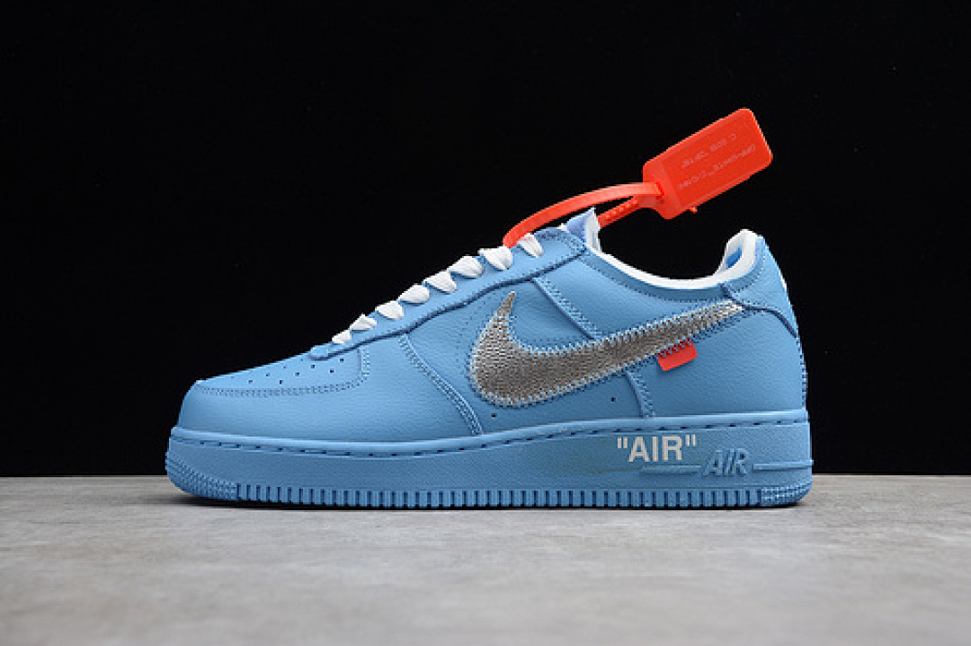Nike [99-97-108]-[CI1173-400]-[AIR FORCE 1 LOW OFF-WHITE MCA UNIVERSITY BLUE/SILVER-WHITE], photo 1