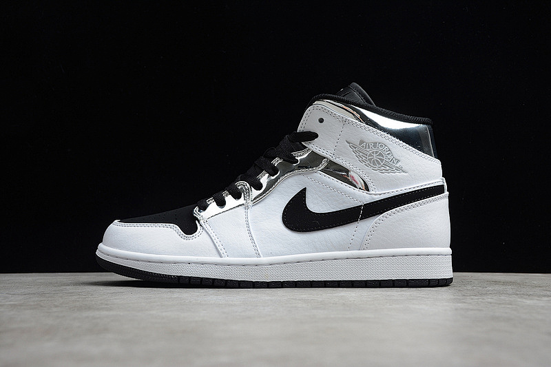 Jordan CJ AIR Jordan 1 MID WHITE/SILVER/BLACK · 554724-121, photo 1