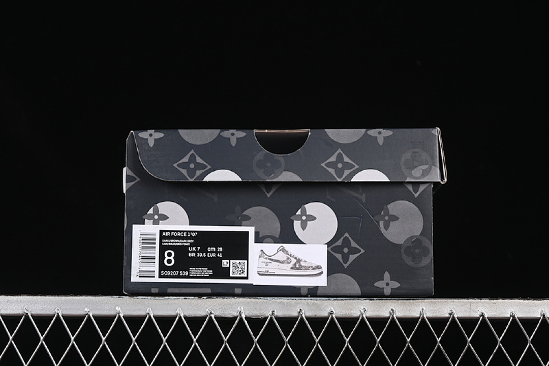 Nike [SC9207-539]-[AIR FORCE 1 07 LOW LV WHITE/GREY/BLACK]-[WOMAN:36-39]-[MAN:40-45] - Image 12