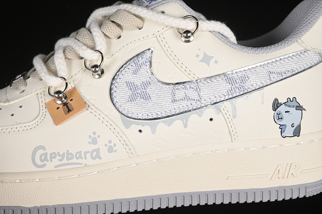 Nike [LV0506-220]-[AIR FORCE 1 07 LOW CAPYBARA FRANKENSTEIN BEIGE/GREY/WHITE]-[UNISEX:36-45] - Image 8