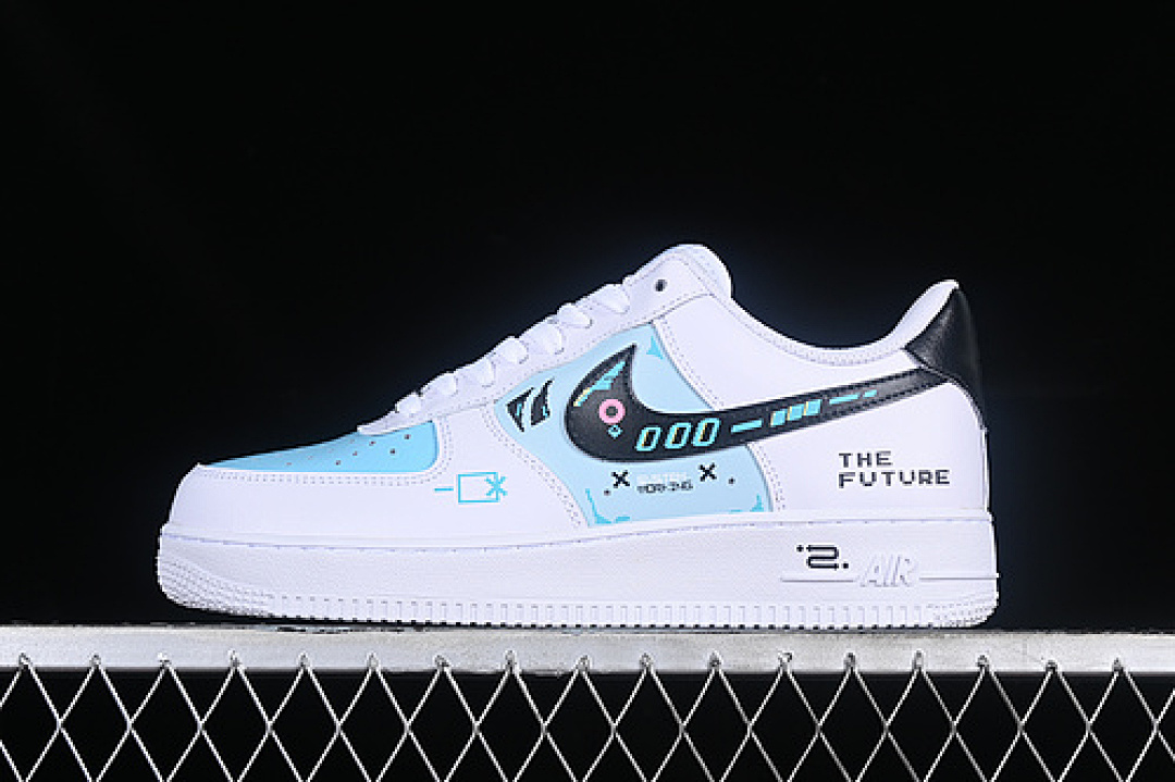 Nike [CW2288-111]-[AIR FORCE 1 07 LOW WHITE/BLACK/BLUE]-[WOMAN:36-39]-[MAN:40-45], photo 1