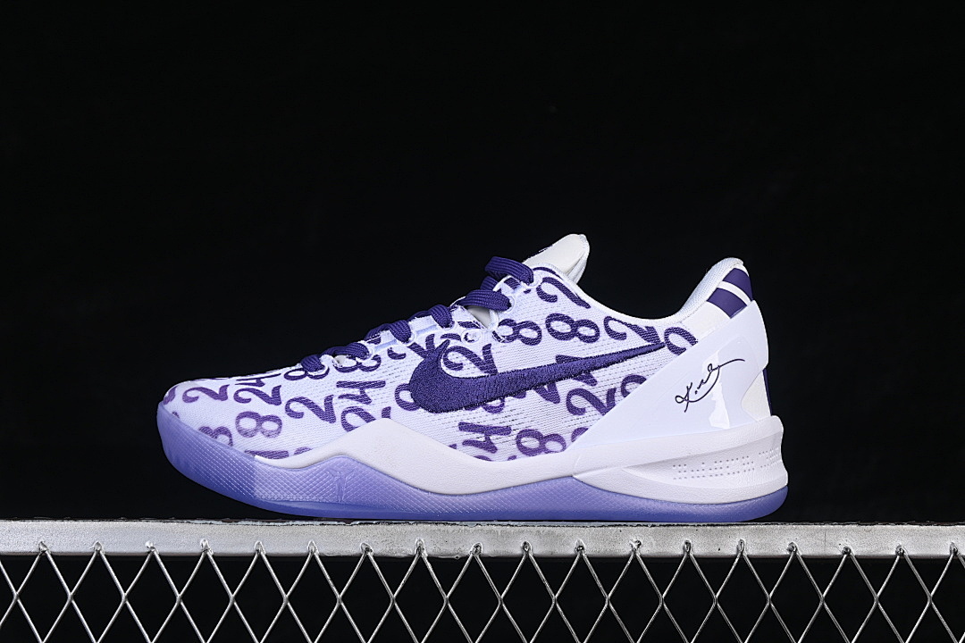 Nike Nike KOBE 8 PROTRO WHITE/COURT PURPLE/WHITE · FQ3549-100, photo 1