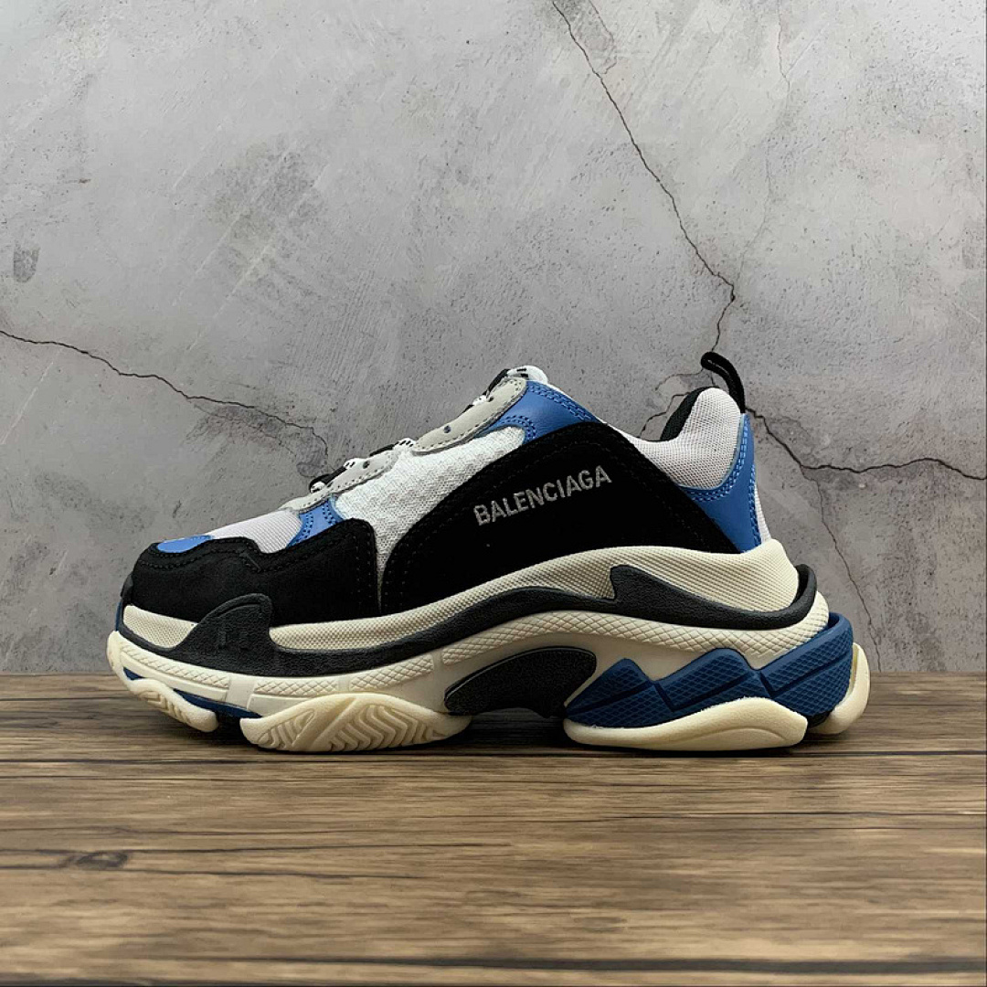 Unbranded [BA*LEN*CIAGA TRIPLE S SNEAKER DADSHOE BLACK/LIGHT GREY/BLUE-BEIGE]-[WOMAN:35-39]-[MAN:40-46], photo 1