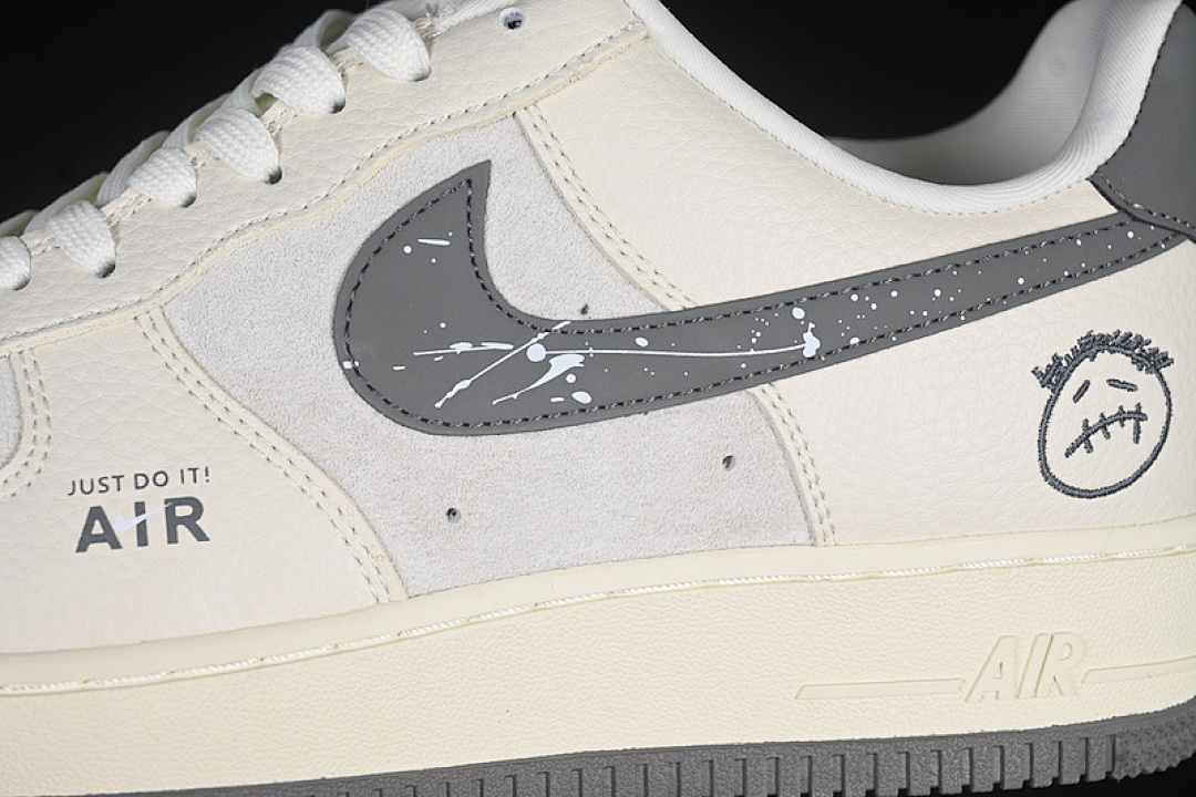 Nike [DF0188-036]-[AIR FORCE 1 07 LOW WHITE/GREY]-[WOMAN:36-39]-[MAN:40-45] - Image 8