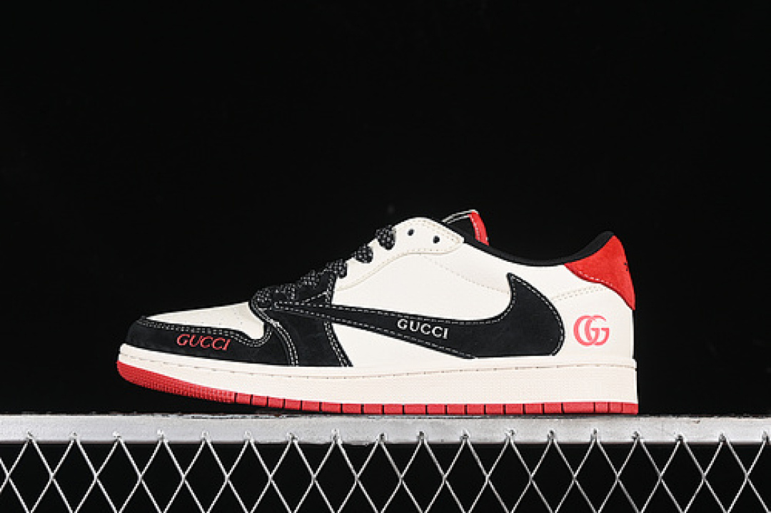 Jordan [XY2688-123]-[TRAVIS SCOTT X FRAGMENT DESIGN AIR JORDAN 1 LOW OG SP WHITE/BLACK/RED]-[36-45], photo 1