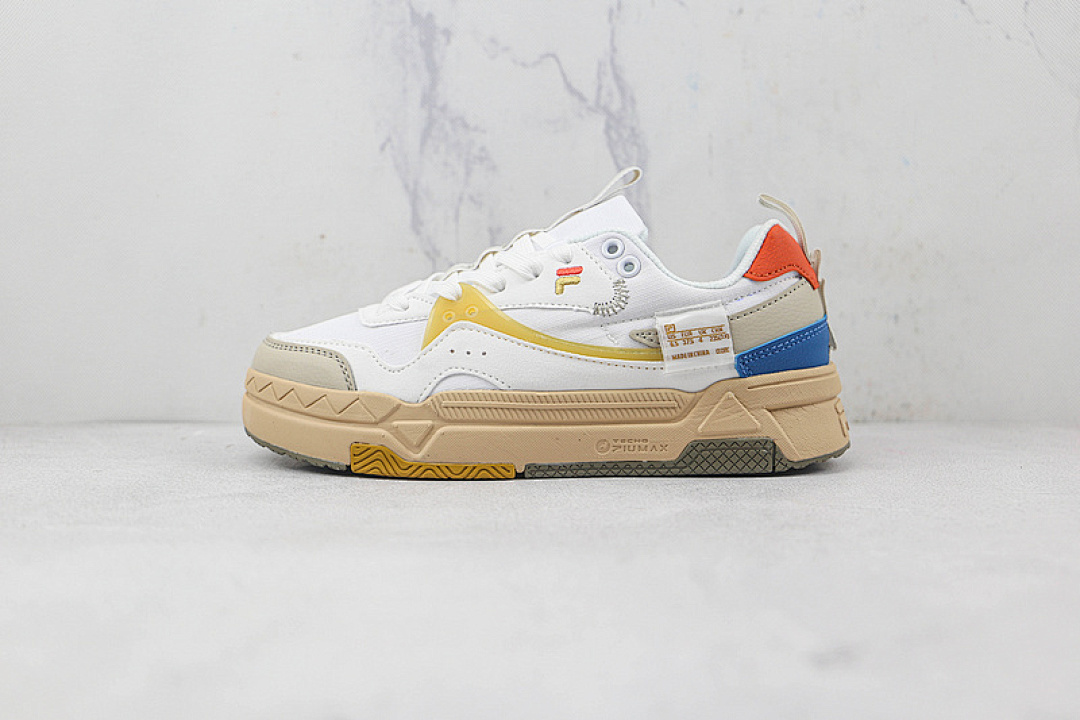 Fila [FI*LA FUSION PLATFORM DAD SHOES WHITE/YELLOW/ORANGE]-[WOMAN:35.5-40], photo 1